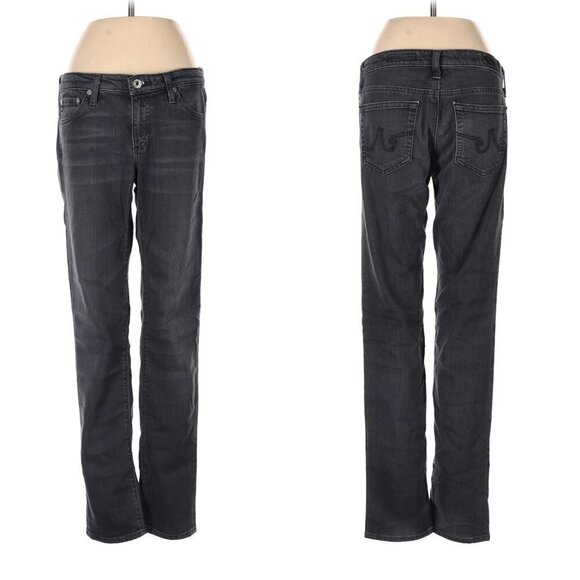 AG Adriano Goldschmied Grey Wash The Stilt-Cigarette Leg Jeans - Picture 3 of 6